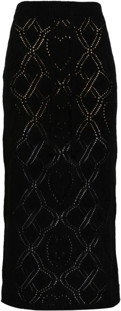 pointelle-knit skirt