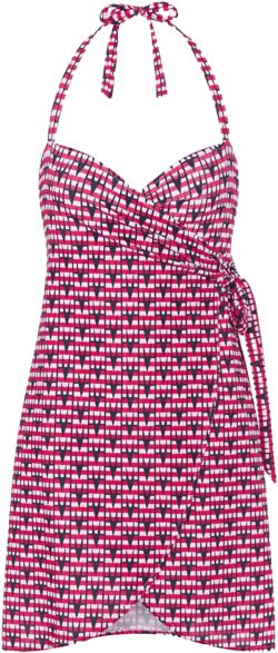 logo-patch mini dress