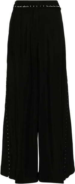 Hook & Eye wide-leg trousers
