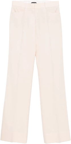 pressed-crease trousers