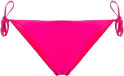 logo patch side tie bikini bottoms