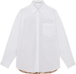 tiger-print oversized silk shirt 