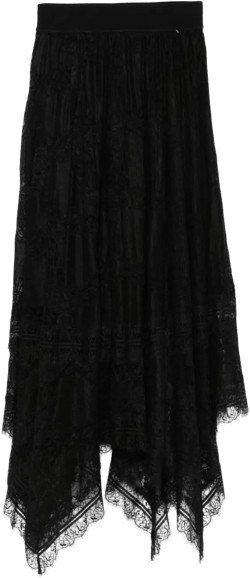lace midi skirt