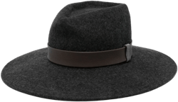 wool felted fedora hat