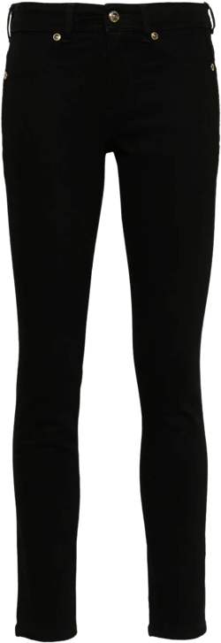 logo-plaque skinny jeans