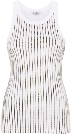 crystal-embellished tank top
