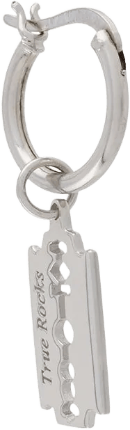 razor hoop earring