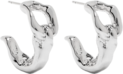C hoop earrings
