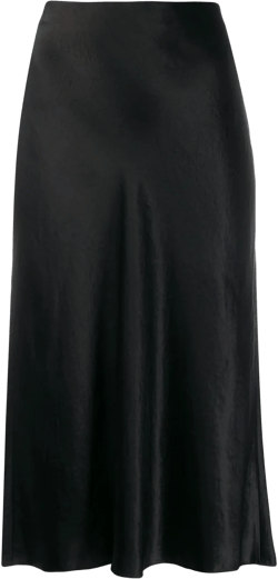high-waisted midi skirt