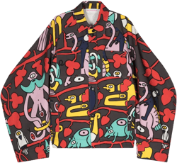 illustration-print shirt