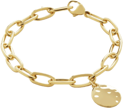 ID chain-link charm bracelet