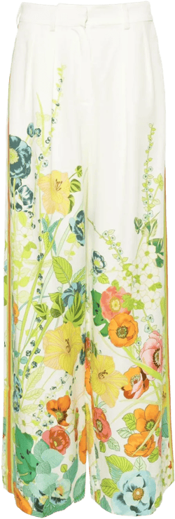 Constance floral wide trousers