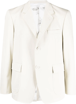 Rwb-stripe Tailored Blazer In Neutrals