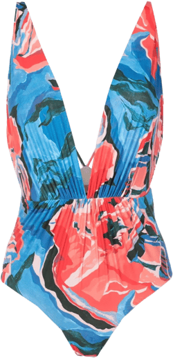 Clavert plunging swimsuit