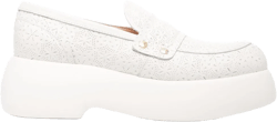 perforated-design platform loafers