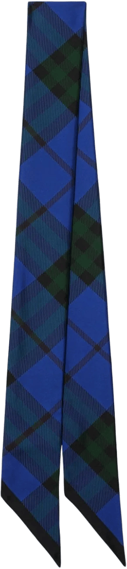 checked silk scarf