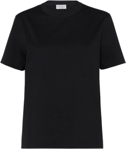 Monili-trim cotton T-shirt