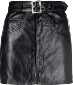leather mini skirt