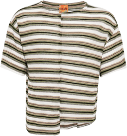 patchwork striped T-shirt