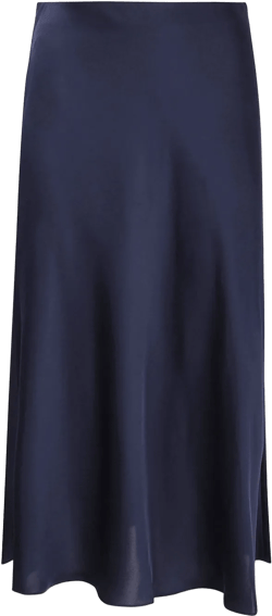charmeuse midi skirt