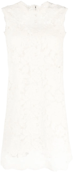 sleeveless lace mini dress