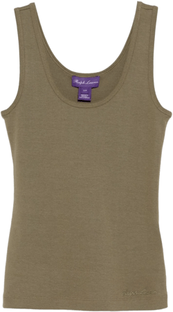 fine-ribbed tank top