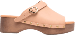 buckle-detail clog sandals