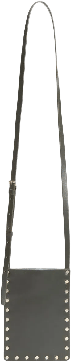 stud-embellished crossbody bag