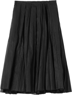A-line pleated skirt