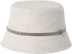 Monili-embellished bucket hat