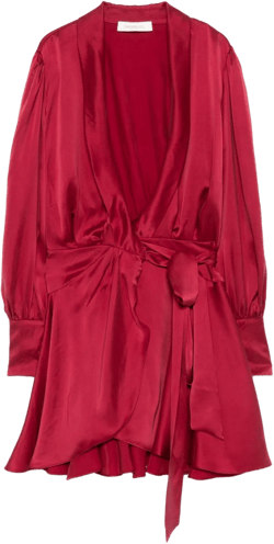 silk wrap dress