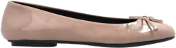 logo-plaque ballet flats