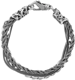 braid and chain bracelet