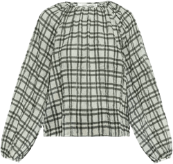 checked blouse