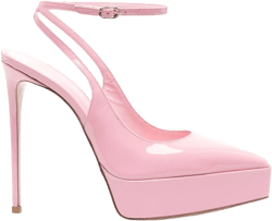 Uma 140mm slingback pumps