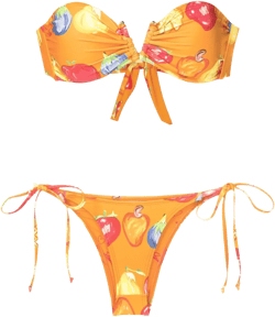 fruit-print two-piece set