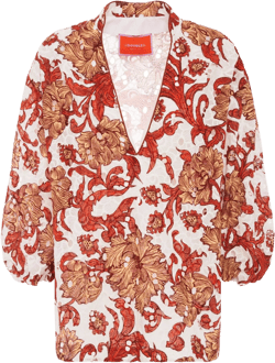 balloon-sleeves cotton tunic