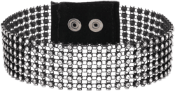 crystal-embellished mesh choker