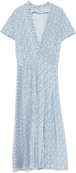 floral-print midi dress