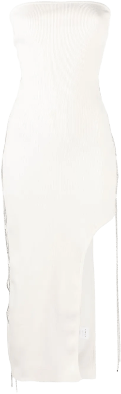 lace-up midi dress 