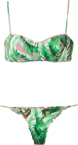 flower print bikini set