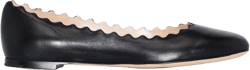 Lauren leather ballerina shoes