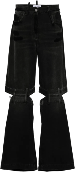 Lunghi high-rise wide-leg jeans