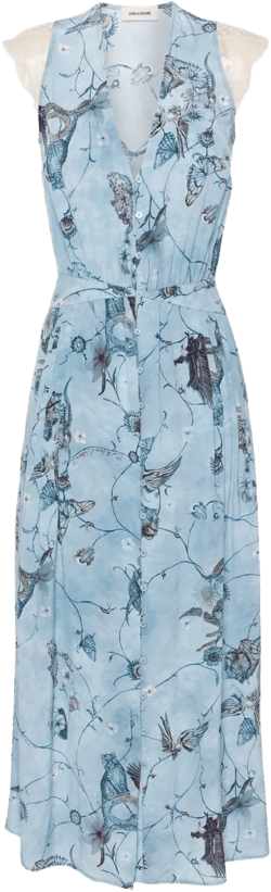 Rolanys silk midi dress 