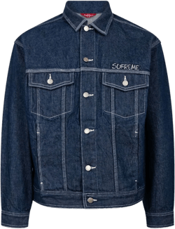 x Smurfs denim trucker jacket