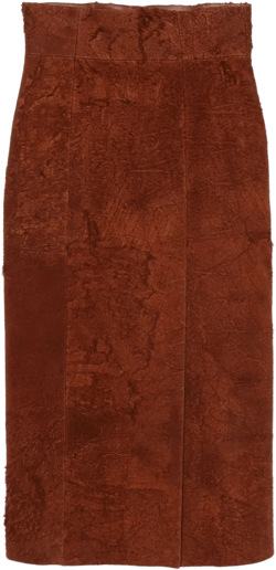 suede midi skirt