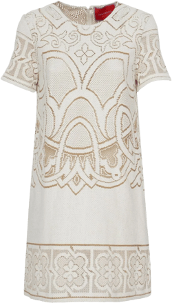 Lacey cotton-blend T-shirt minidress