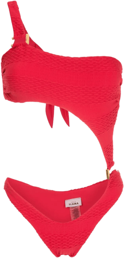 cut-out one-shoulder swimsuit