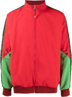 colour-block zipped sweater