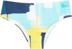 abstract-pattern print bikini bottoms 